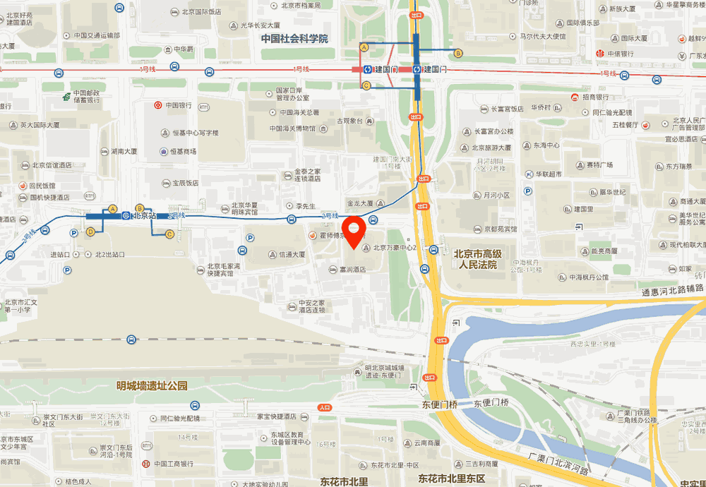 荷华明城大厦位置地图